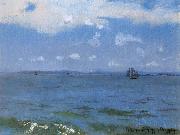 William Stott of Oldham Below Gravesend oil on canvas